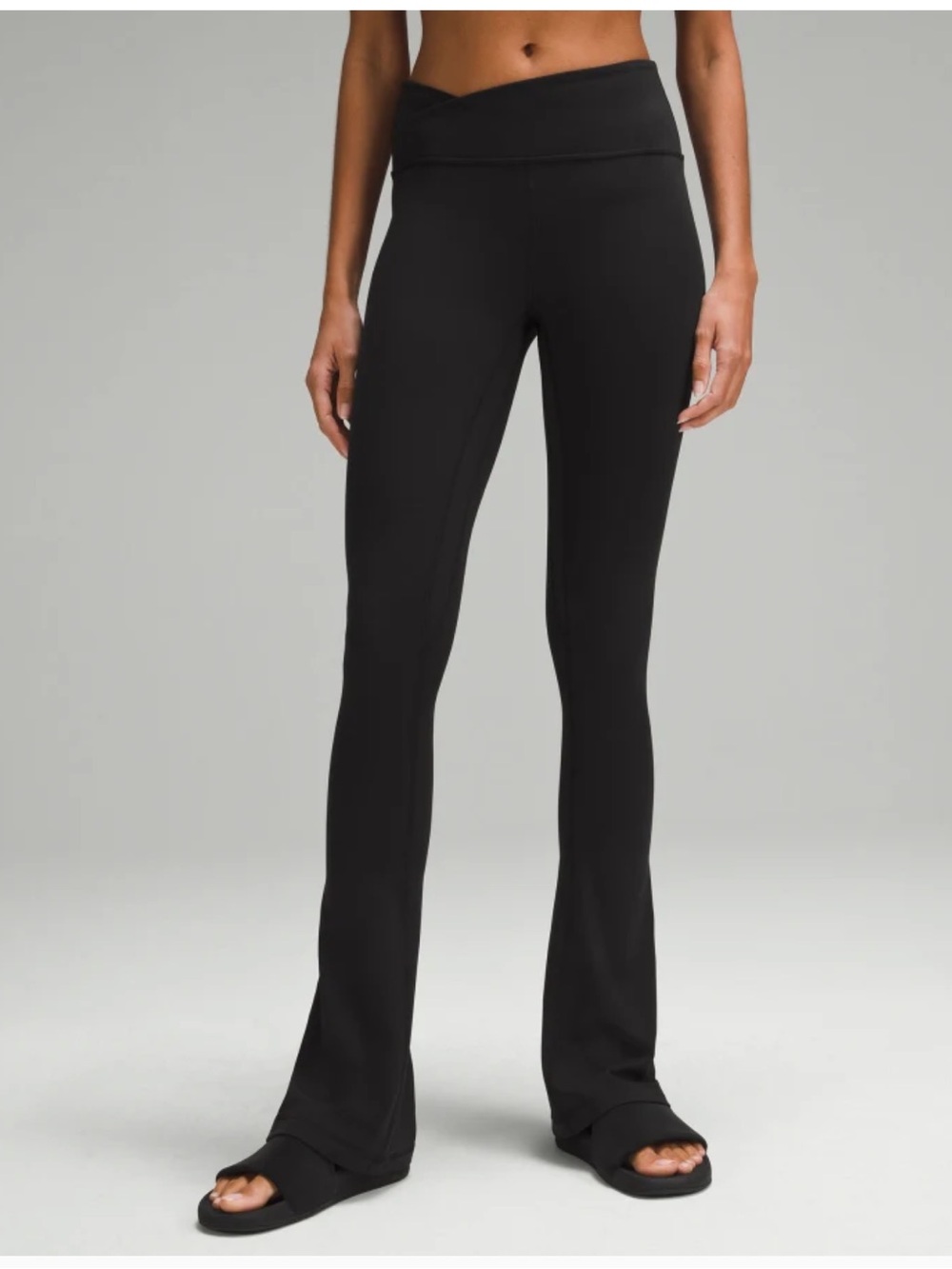 Lululemon align asymmetrical waist mini flares 35”